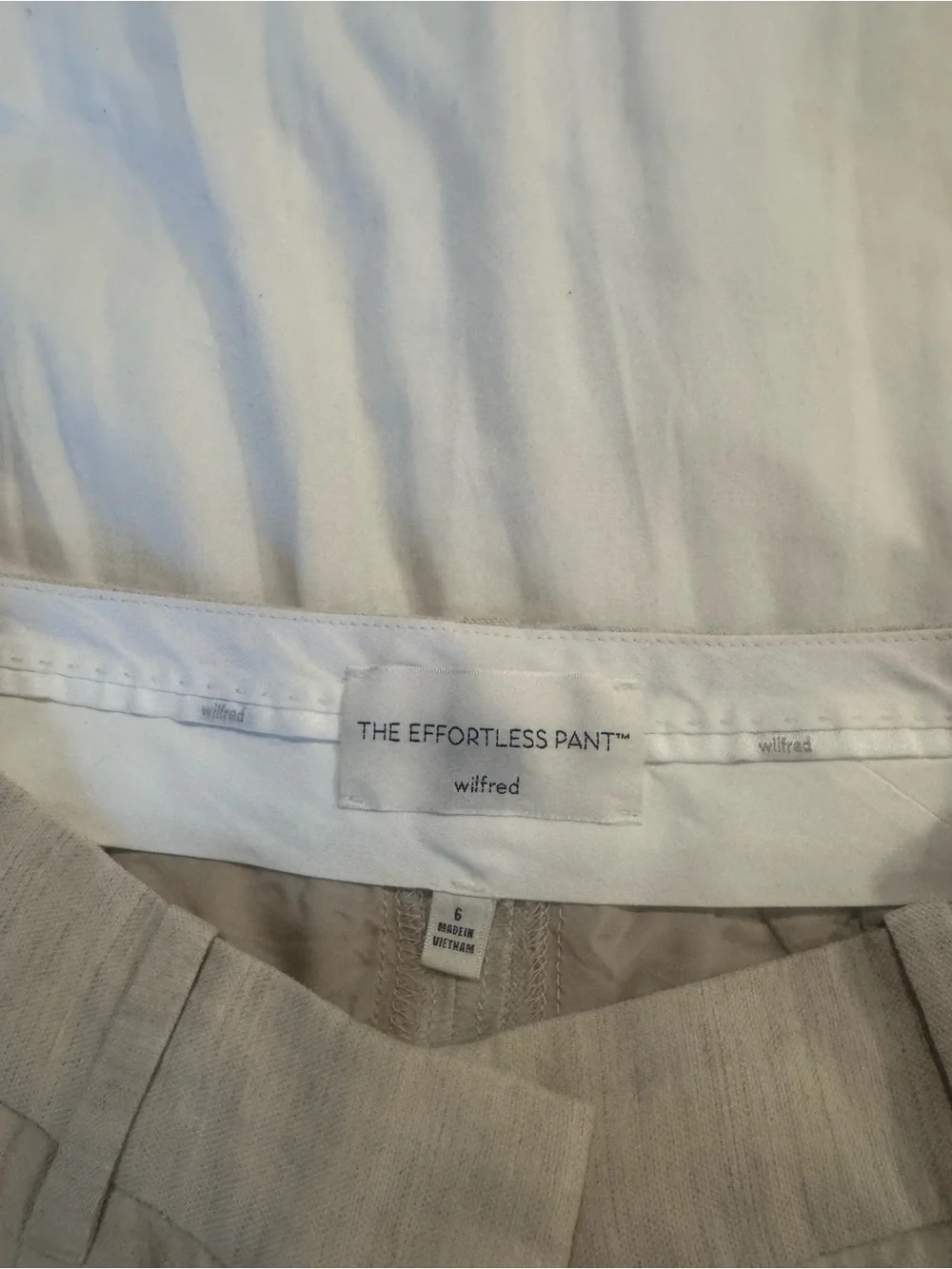 Aritzia Linen Wide Leg Pants Barely Worn